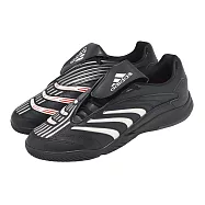 adidas 愛迪達 足球鞋 Predator Sala 男鞋 黑 白 皮革 室內場地適用 運動鞋 JQ3916 24.5cm BLACK/WHITE