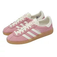 adidas 愛迪達 休閒鞋 Muenchen W 女鞋 粉 白 麂皮 復古 慕尼黑 德訓鞋 JS3992 24.5cm PINK/IVORY