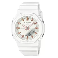 CASIO 卡西歐 G-SHOCK 八角魅力無法擋雙顯運動腕錶-白-GMA-P2100M-7A