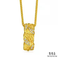 【點睛品】愛情密語 愛的羽跡 鑽石黃金項鍊