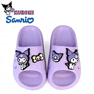 【HELLO KITTY】童鞋 KUROMI 酷洛米 兒童拖鞋 防水拖鞋 洞洞 室內室外 輕量 20 紫色