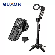 【GUXON古尚】口袋拍迷你藍牙磁吸自拍架 變焦款 黑色