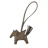 Hermes 愛馬仕 Rodeo PM小羊皮限量小飛馬吊飾- 小/灰褐