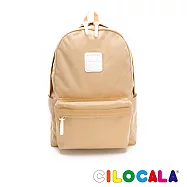 CILOCALA 亮彩尼龍防潑水後背包-大 芒草駝