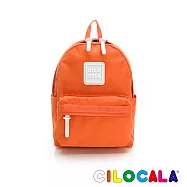 CILOCALA 亮彩尼龍防潑水後背包-小 火橙橘