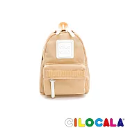 CILOCALA 亮彩尼龍防潑水後背包-迷你 芒草駝