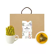 順便幸福-午茶禮盒-抹茶起司棒+香韻桂花烏龍茶包(餅乾 零食 甜點) 無 D+7出貨