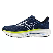 Mizuno 美津濃 Wave Rider 29 [J1GC250452] 男 慢跑鞋 超寬楦 跑鞋 路跑 深藍 26.5cm 深藍/螢黃