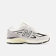 New Balance 紐巴倫 990v4 [PV990TG4] 中童 運動休閒鞋 復古鞋 寬楦 舒適 淺灰 黑 19 灰/黑