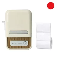 《精臣 NIIMBOT》B21S 奶白色|台灣公司貨 ✦ 附白色貼紙|拾光標籤機 藍牙熱感應標籤機