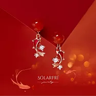 【SOLARFRi】新年吉祥銀針耳環|富貴錦鯉好運旺旺親膚銀針耳環 附品牌禮盒包裝(閨蜜情人女友母親老婆禮物)
