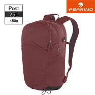 Ferrino 休閒旅遊多功能背包/Post 25/75269/450g+-5%/25L/多色選擇/城市綠洲 QMM深酒紅
