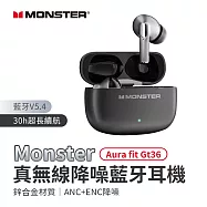 【MONSTER】Aura fit GT36 真無線降噪藍牙耳機 支援即時翻譯 灰色