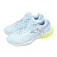 Mizuno 美津濃 羽球鞋 Wave Fang 2 寬楦 男鞋 女鞋 藍 黃 回彈 室內運動 71GA2313-52 25cm BLUE/YELLOW