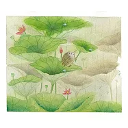 【玲廊滿藝】獅子小英-夏日的荷花田17x20cm