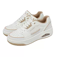 Skechers 休閒鞋 Uno Court 女鞋 白 棕 緩衝 支撐 氣墊 177712WTAN 22.5cm WHITE/TAN