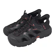 Skechers 戶外涼鞋 Fairport 男鞋 黑 紅 輕量 緩衝 護趾 涼拖鞋 205475BLK 26cm BLACK