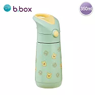 澳洲【B.BOX】不鏽鋼吸管保冷水壺350ml 維尼