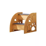 【野一夏】小型貓犬適用30cm寵物斜坡二層輔助梯 寵物梯 寵物樓梯 狗樓梯 貓樓梯 跳台 階梯