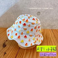 手作森林【DIY材料包】花瓣帽 影音教學 原創印花 夏日西瓜 系列 遮陽帽 造型帽 波浪帽 自有品牌布料 S -涼夏果果(粉藍西瓜)/份