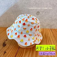 手作森林【DIY材料包】花瓣帽 影音教學 原創印花 夏日西瓜 系列 遮陽帽 造型帽 波浪帽 自有品牌布料 L -涼夏果果(粉藍西瓜)/份