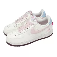 Nike 休閒鞋 W Air Force 1 07 女鞋 白 粉紅 蝴蝶結 愛心 情人節 IQ4937-161 25cm SAIL/SILT RED-SAIL