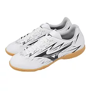 Mizuno 美津濃 足球鞋 Monarcida Neo III Club IN 男鞋 寬楦 白黑 P1GF2627-09 26cm WHITE/BLACK