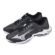 Mizuno 美津濃 排球鞋 Wave Lightning Elite 寬楦 男鞋 白 黑 緩震 V1GA2601-52 25.5cm BLACK/WHITE-GREY