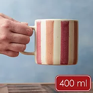 《Mikasa》美國 石陶馬克杯 - 胭色彩紋400ml - 胭色彩紋400ml