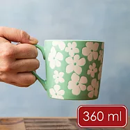 《Mikasa》美國 石陶馬克杯 - 薄荷白花360ml - 薄荷白花360ml