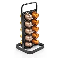 《tescoma》Nespresso 4排膠囊咖啡架(霧黑20顆) | 膠囊收納架 膠囊儲存展示架