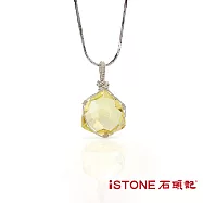 石頭記 ins小眾設計-黃水晶項鍊-好飾會發生(三角型款)