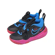 Nike 籃球鞋 Team Hustle D 11 LIL PS 中童 小朋友 黑藍 FD6727-001 17cm BLACK/BLUE