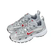 Nike 休閒鞋 P-6000 PS 中童 小朋友 銀 紅 復古 緩震 IO4647-016 19cm SILVER/RED