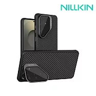 NILLKIN SAMSUNG 三星 S26 Ultra 纖極碳纖維紋磁吸殼(透黑鏡蓋版) MagSafe -黑色