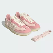 adidas 愛迪達 休閒鞋 Samba OG W 女鞋 荷葉邊 粉紅 復古 德訓鞋 愛迪達 23.5cm PINK/IVORY