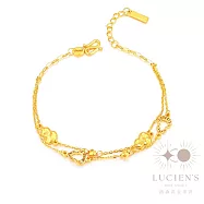 路森金飾 黃金手鍊(碎碎金炫彩葫蘆金重:1.21錢+-0.03錢)