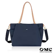 【OMC】女神大容量通勤兩用托特包82743(藏青)