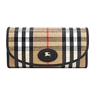 BURBERRY Highlands 翻蓋長夾- 沙色