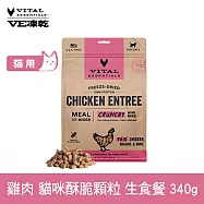 VE凍乾 貓咪生食餐 雞肉 340g 酥脆顆粒 | 貓主食 貓飼料 貓糧 全齡貓 香脆口感