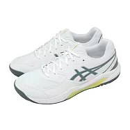 Asics 亞瑟士 網球鞋 GEL-Dedicate 8 2E 寬楦 男女鞋 白藍 支撐 匹克球 1041A410108 29.5cm WHITE/IRONCLAD