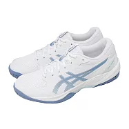 Asics 亞瑟士 排球鞋 GEL-Task 4 男女鞋 白 藍 室內運動 抗扭 緩衝 羽排鞋 1071A103103 27cm WHITE/SABA BLUE