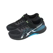 Asics 亞瑟士 慢跑鞋 Lazerbeam RK-MG 大童 女鞋 黑 藍 魔鬼氈 支撐 1154A223002 22cm BLACK/LIGHT BLUE