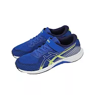 Asics 亞瑟士 慢跑鞋 Lazerbeam RK-MG 大童 女鞋 藍 魔鬼氈 支撐 1154A223401 21.5cm BLUE/SILVER-YELLOW