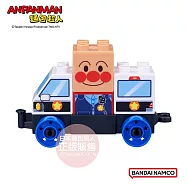 【ANPANMAN 麵包超人】連接交通車積木系列-共3款(1歲6個月以上~) 麵包超人與巡邏車