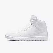 Nike 耐吉 WMNS Air Jordan 1 Mid [DV0991-111] 女 運動休閒鞋 AJ1 中筒 全白 22.5cm 白/白
