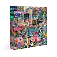美國eeBoo 1000片拼圖 - 英式花店 ( English Flower Shop 1000 Piece Puzzle )