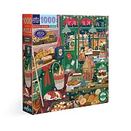 美國eeBoo 1000片拼圖 - 假日麵包店 ( Holiday Bakery 1000 Piece Puzzle ) 聖誕節Christmas
