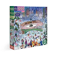 美國eeBoo 1000片拼圖 - 紐約滑冰者 ( New York City Skaters 1000 Piece Puzzle ) 聖誕節Christmas