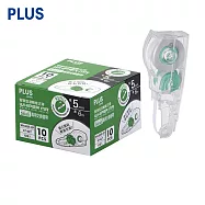 PLUS MR智慧型滾輪修正帶環保包裝內帶 10入 綠 5mm